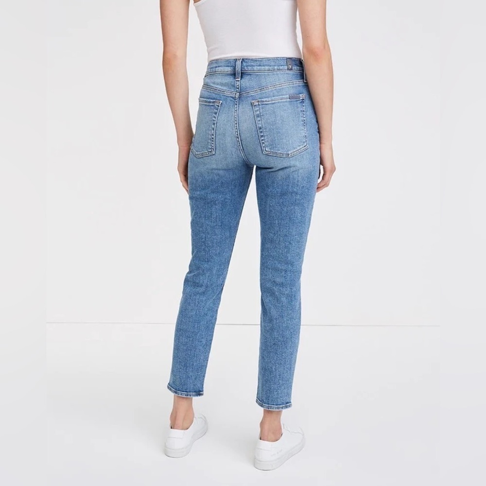 7 For All Mankind High Waist Ankle Skinny in Sloan Vintage Size 31 - Picture 3 of 7